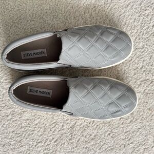 Steve Madden Gray Quilted Women’s Sneakers - Sz 10